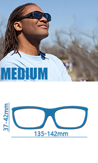 Medium尺寸142mmx42mm太陽眼鏡，保護眼睛防uv400覆蓋式戶外太陽眼鏡
